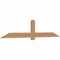 Ekena Millwork Eugene Smooth Timber Gable Bracket, Western Red Cedar, 96"W x 20"H x 1 1/2"D x 5 1/2"F, 5/12 Pitch GBW096X20X0206EUG00SWR - alternate 4